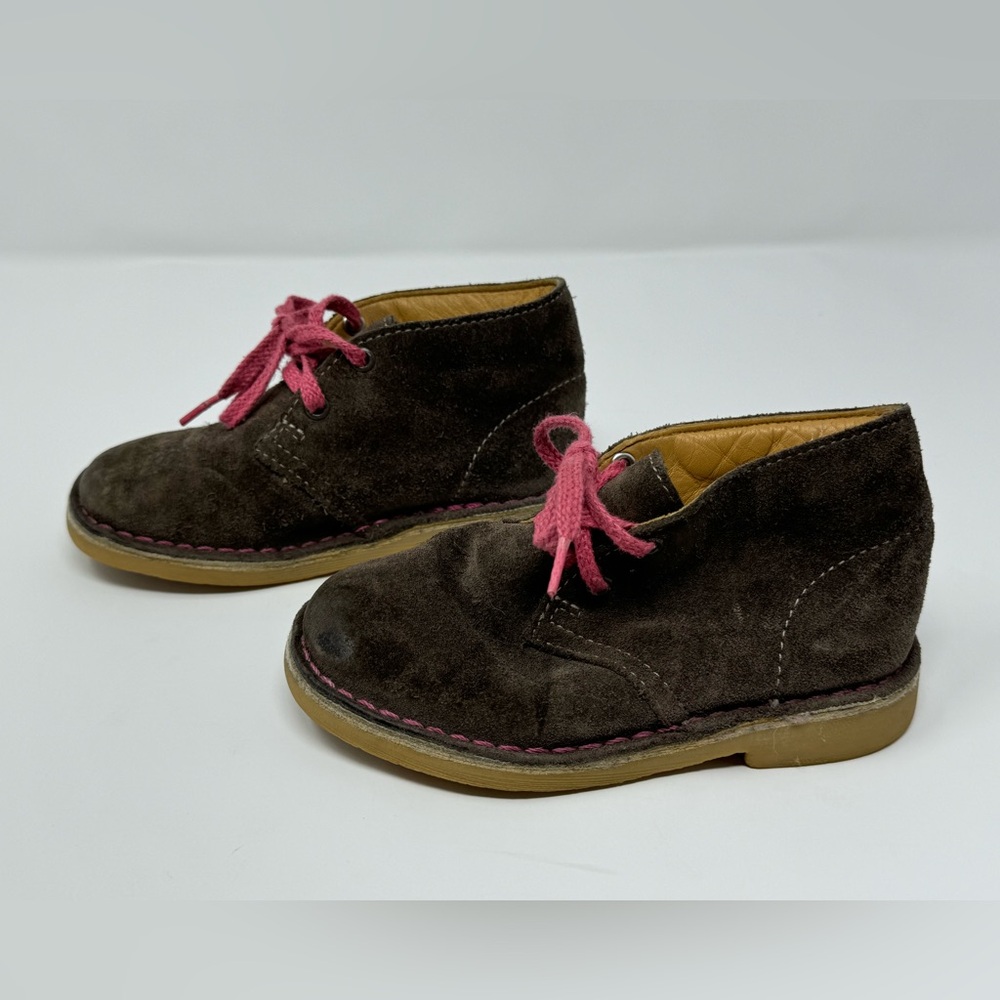 Clarks Originals Chukka Boot‎ Distressed Suede Leather Kids 8W, preppy, classic - Picture 4 of 11